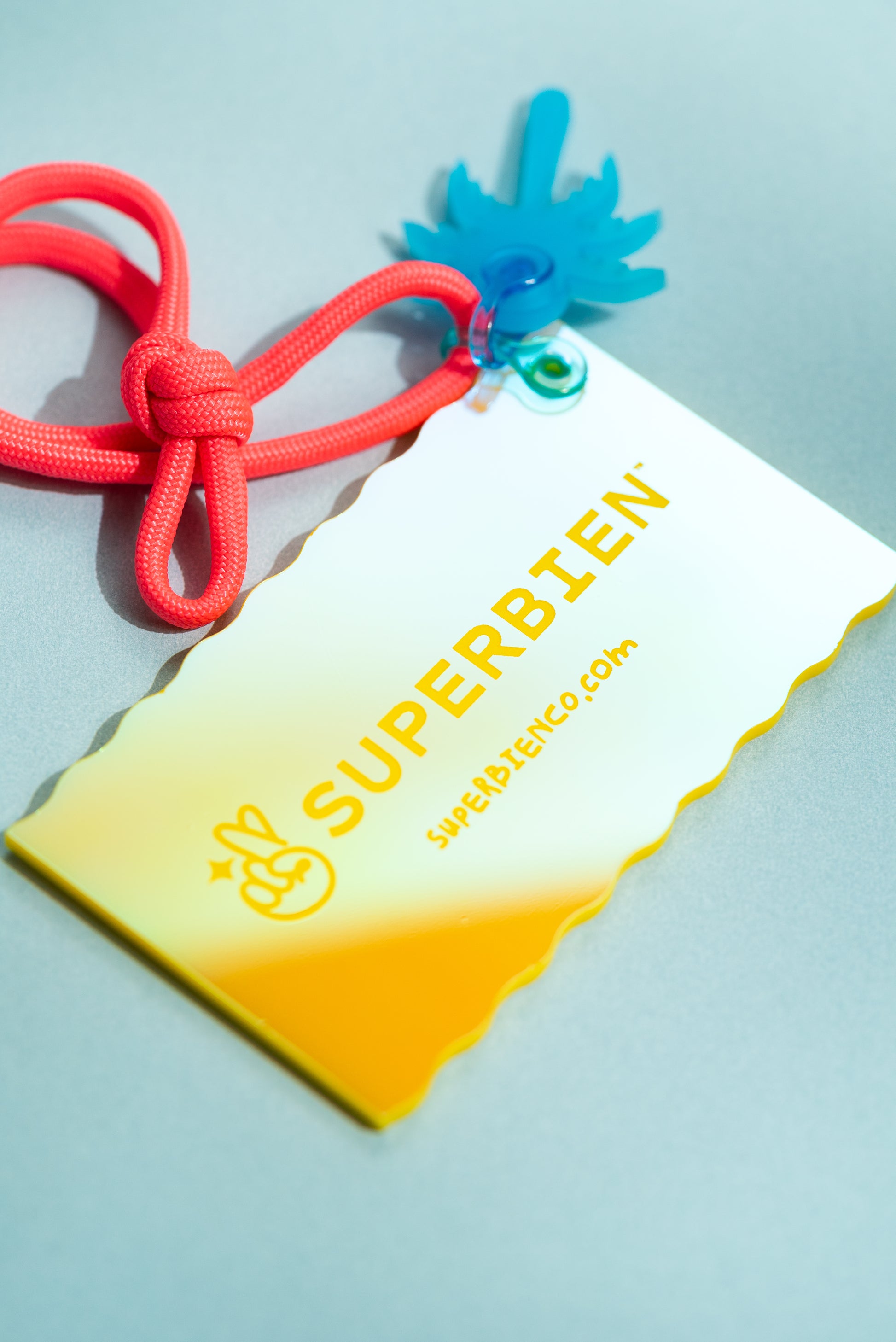 Von BoBeaches!™ Iridescent Yellow Beach Bag Tag