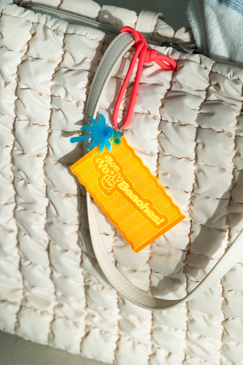 Von BoBeaches!™ Iridescent Yellow Beach Bag Tag