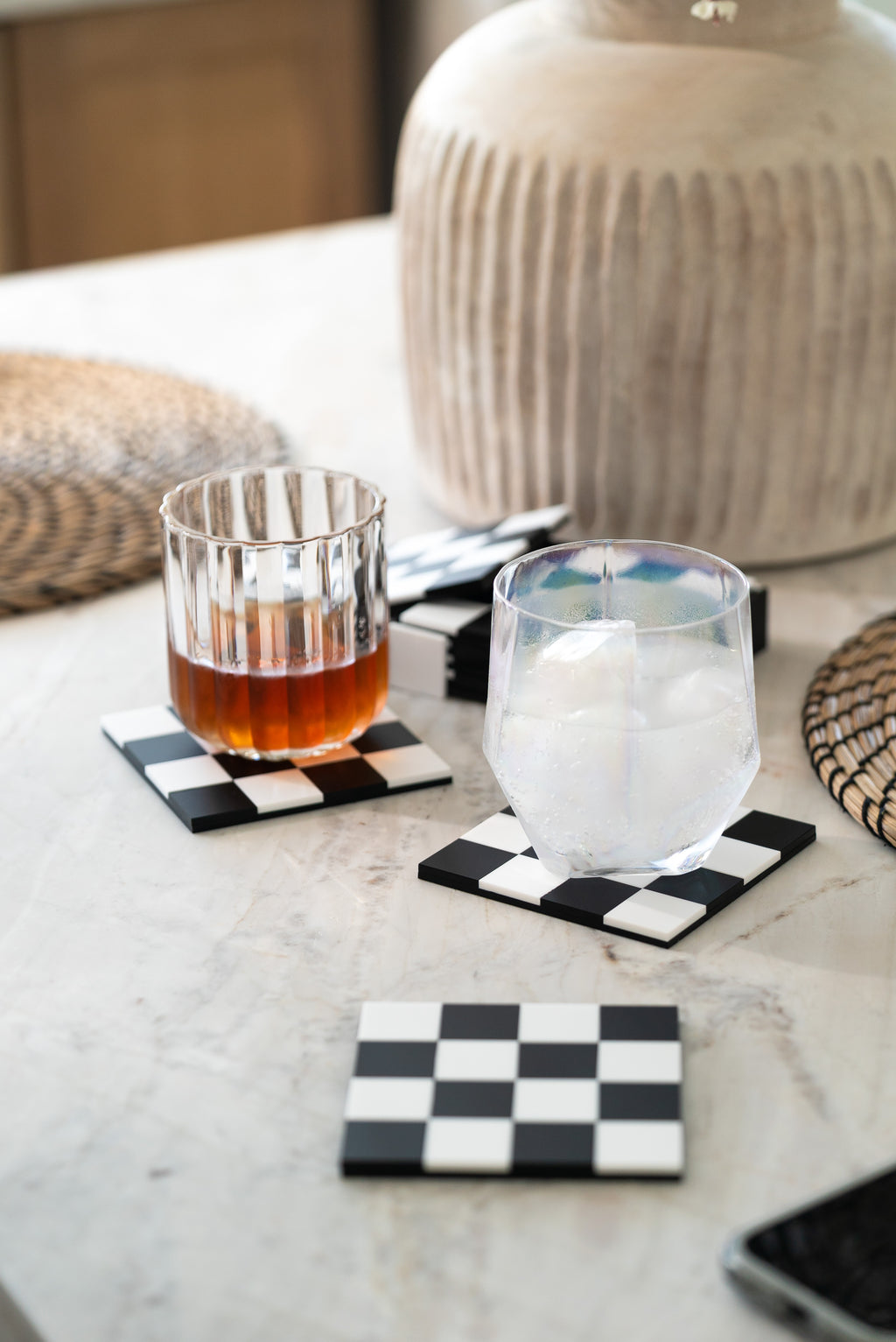 Losetitas Coasters - Black/White